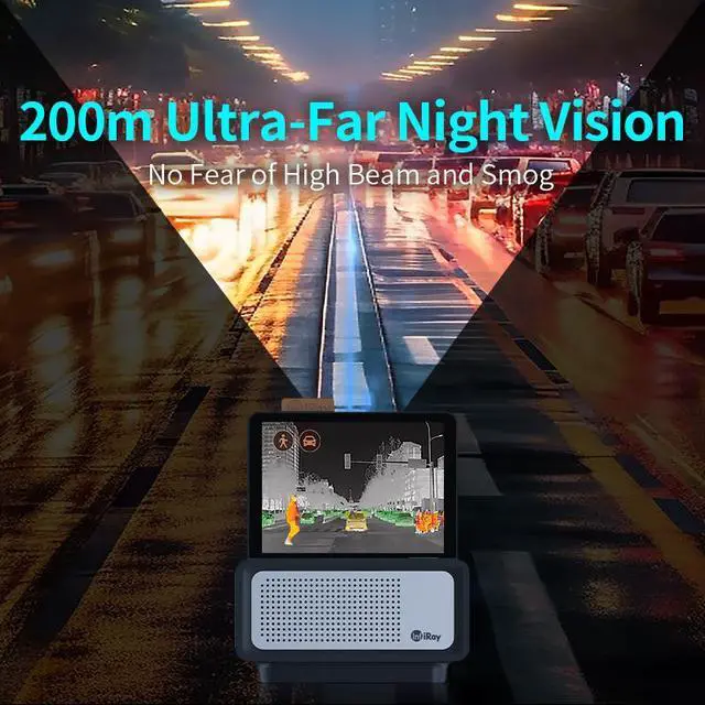 Alt view image 4 of 5 - InfiRay OEM NV2 Vehicle Mounted Thermal Imaging Camera for Car Night Vision Sight Driving Camera Dashcamera