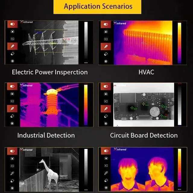Alt view image 2 of 5 - InfiRay T3 Pro Mini Thermal Scope Infrared Camera Thermal Imager for Android Mobile Phone Type C 25Hz 384x288 Pixel Thermographic
