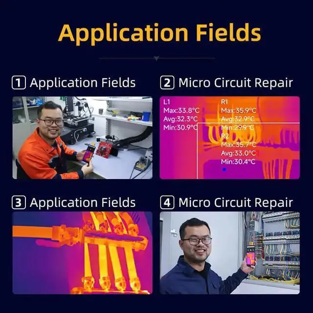 Alt view image 6 of 7 - InfiRay T2S Plus Thermal Imaging Camera for Smart Phone PCB Circuit Repair,IOS
