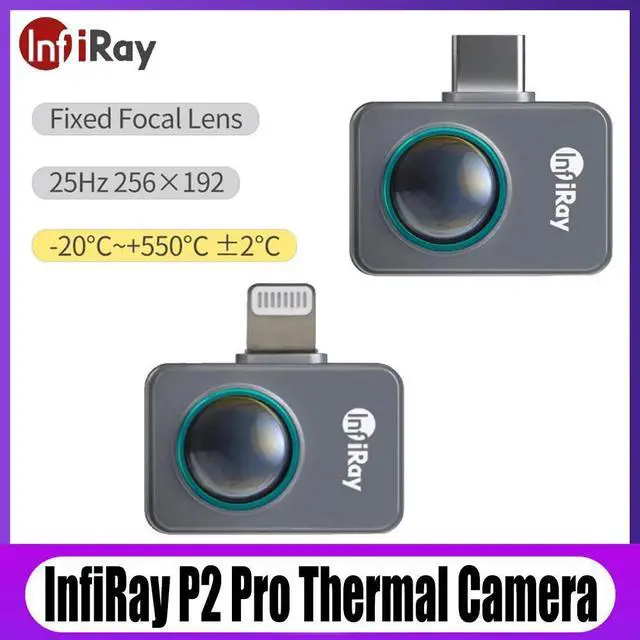 Alt view image 2 of 7 - InfiRay P2 Pro Thermal Imager PCB Circuit Industrial Heating Test Night Vision 256X192 For Android Phone Type-C,Without macro lens