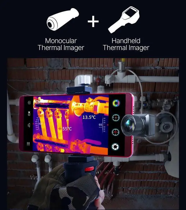 Alt view image 7 of 7 - InfiRay /Xinfrared T2 Pro Thermal Imager Hunting Camera Outdoor Search 1579m Infrared Night Vision Mobile iPhone iOS,Not compatible with iphone 15