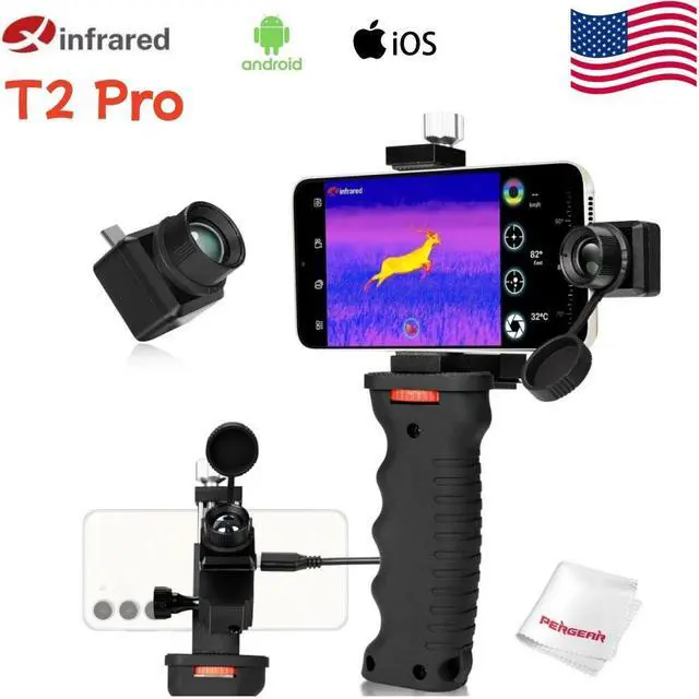 Alt view image 2 of 7 - InfiRay/Xinfrared T2 Pro Thermal Imager Hunting Camera Outdoor Search 1579m Infrared Night Vision Mobile iphone Phone Type-C,Compatible with iphone 15, cell phone not included