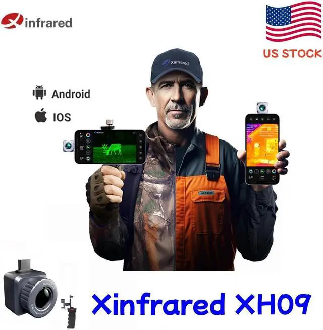 Alt view image 2 of 7 - InfiRay/Xinfrared XH09 Thermal Camera and Night Vision Monocular with 384×288 IR Resolution,Type-C connector for ios system,Compatible with iphone 15, cell phone not include