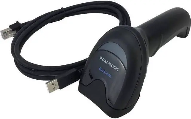 Alt view image 5 of 6 - Datalogic QuickScan QD2590-BKK1S Corded Handheld Omnidirectional Barcode Scanner  Replacement for QD2430-BKK1S