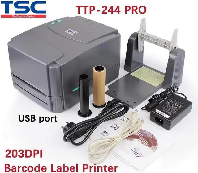 Alt view image 2 of 7 - TSC TTP-244 Pro Thermal Transfer Barcode Printer 203 dpi Label Printer Sticker Printer Commercial Barcode Label Printer TTP-244 Pro Replaces TTP-244 Plus Upgrade