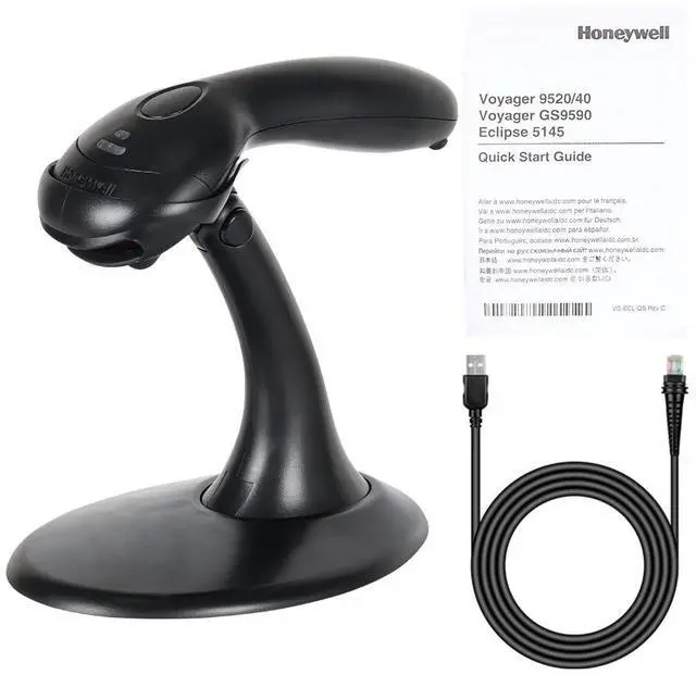 Alt view image 6 of 6 - MK9520-32A38 Voyager Handheld 1D USB Barco de Reader  With Stand USA