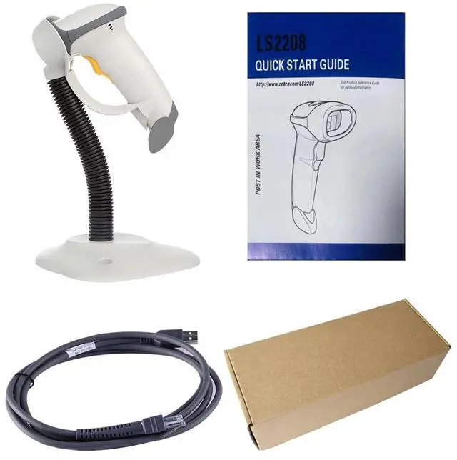 Alt view image 7 of 7 - LS2208 1D USB Handheld Barco de Reader w Stand & Cable LS2208-SR20001R-NA