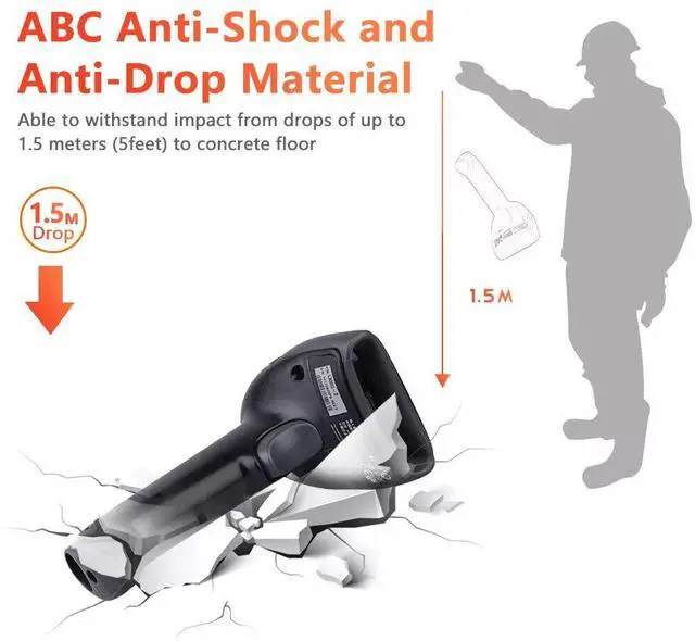 Alt view image 6 of 7 - 1300G-2USB 1D Corded Handheld Barco de Reader with USB Cable US