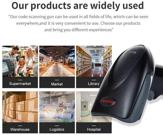 Alt view image 7 of 7 - 1300G-2USB 1D Corded Handheld Barco de Reader with USB Cable US