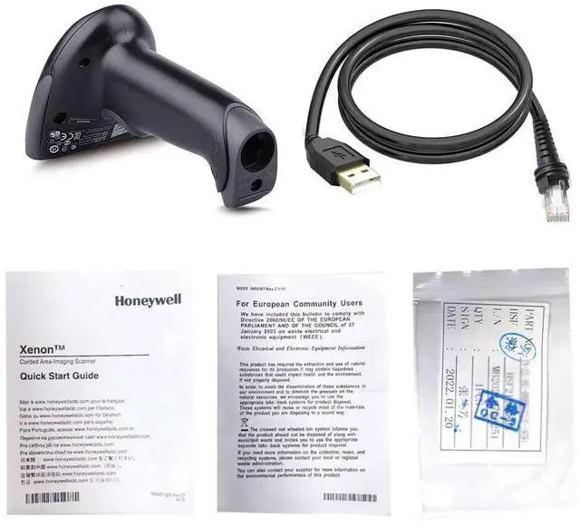 Alt view image 7 of 7 - Hyperion 1300G Handheld USB Barco de Reader 1300G-2USB US Stock