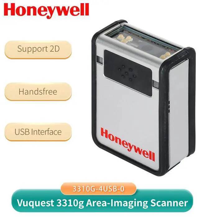 Alt view image 2 of 7 - Honeywe,ll Vuquest 3310G-4USB-0 Hands-Free 1D 2D Barco,de Scann,er w/ USB Cable US