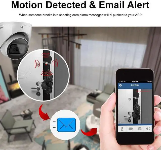 Alt view image 4 of 11 - Dah,ua IPC-HDW2431TM-AS-S2 4MP Starlight Built-in MIC IP Camera POE IVS IR