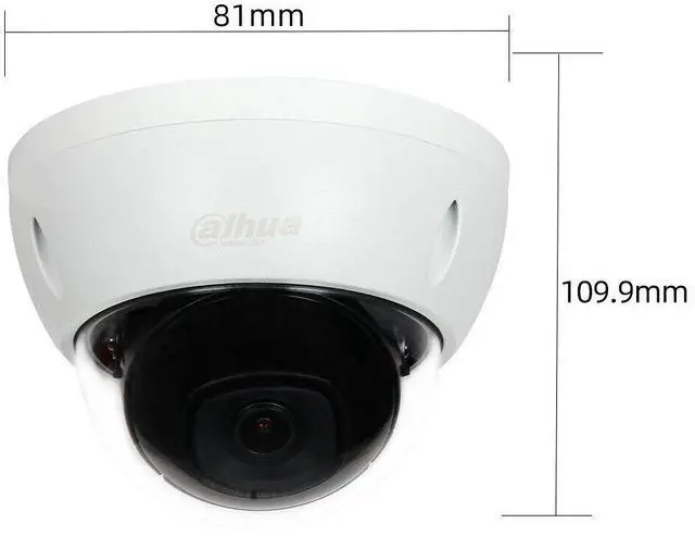 Alt view image 4 of 5 - Dah,ua IPC-HDBW2831E-S-S2 8MP 4K PoE Starlight Vandal IR 30m Security IP Camera White 3.6mm
