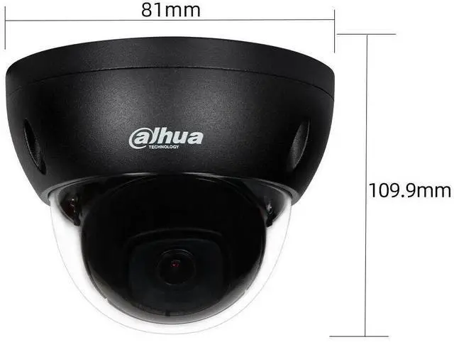 Alt view image 3 of 4 - Dah,ua IPC-HDBW2831E-S-S2 8MP 4K Starlight IP Dome Camera H.265 WDR PoE Black 3.6mm