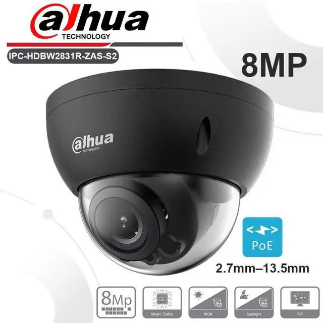 Alt view image 2 of 2 - Dah,ua 8MP 4K Starlight 5x Zoom IP Camera IPC-HDBW2831R-ZAS-S2 Motorized Dome