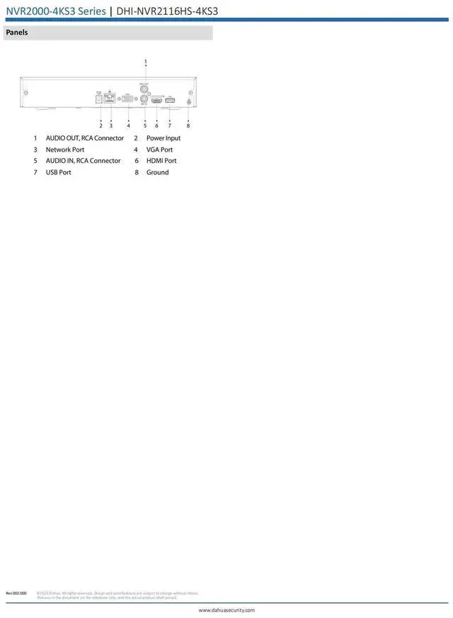 Alt view image 6 of 7 - Dah,ua NVR2116HS-4KS3 16CH NVR Network Video Recorder for IP Camera System H.265+