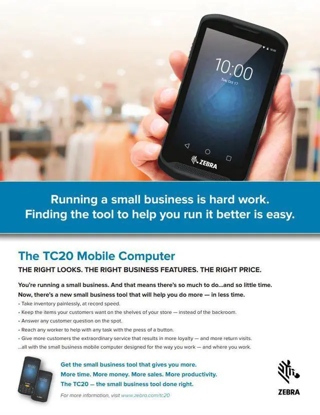 Alt view image 2 of 5 - Zeb,ra TC200J-10C112A6 Android Barco,de Scann,er Handheld Mobile Computer Scann,er