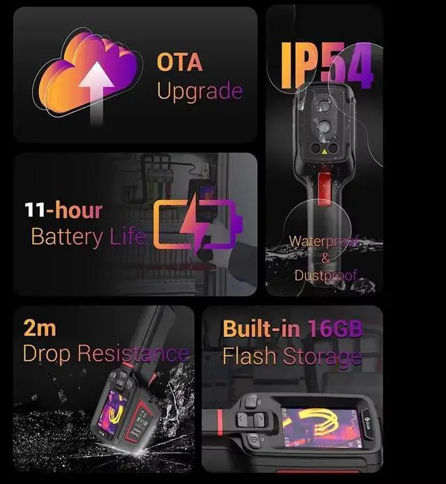 Alt view image 5 of 7 - Guide PC200 256x192 Thermal Camera WIFI Thermal Imager PC Projection Analysis