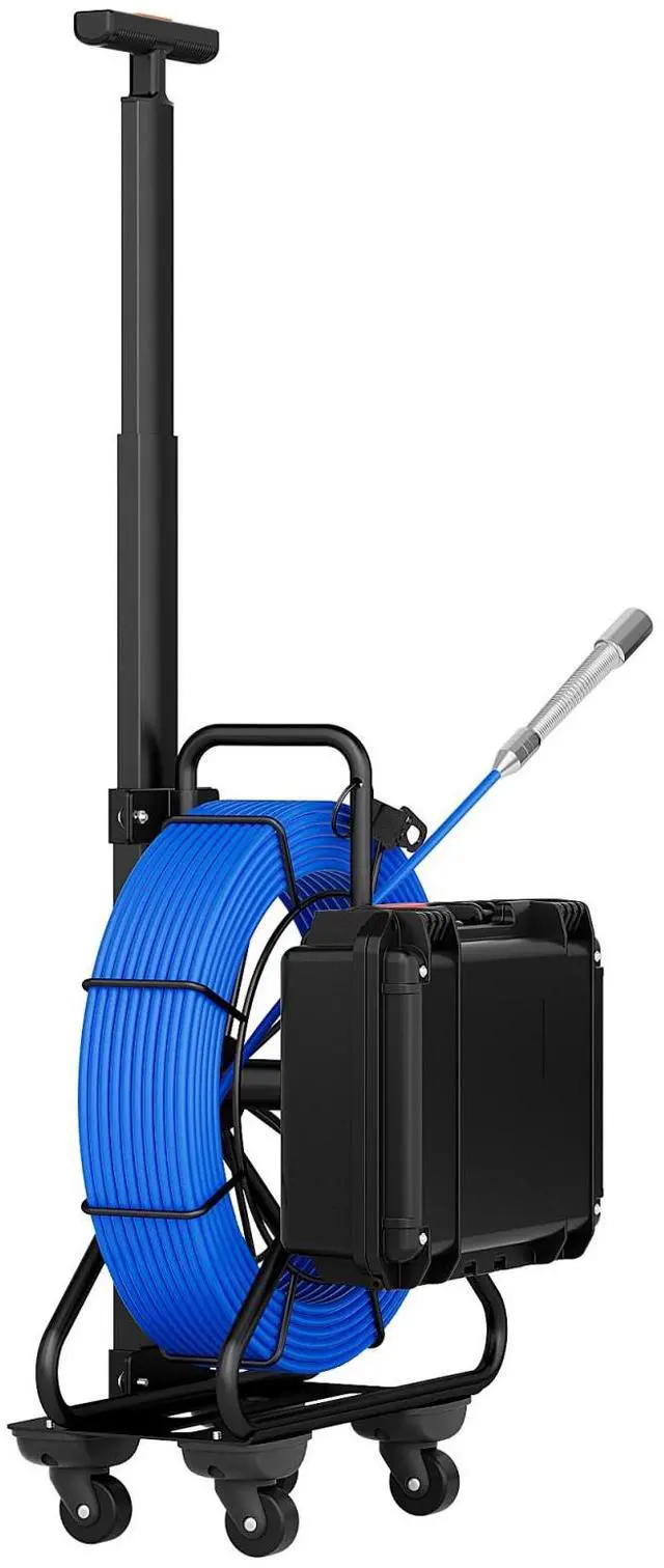 Alt view image 5 of 7 - Pipe Inspection Camera with Trolley Pull Rod 7mm Diameter IP68 9" DVR 30M Cable