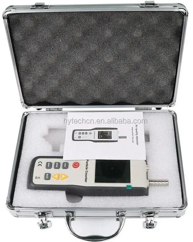 Alt view image 5 of 7 - HTI HT-9600 PM2.5 Dust Particle Counter Air Pollution Detector 2.8" LCD Display