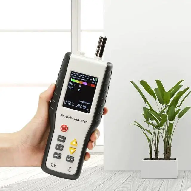 Alt view image 2 of 7 - HT-9600 PM2.5 PM10 Dust Monitor Particle Detector Temperature & Humidity Tester