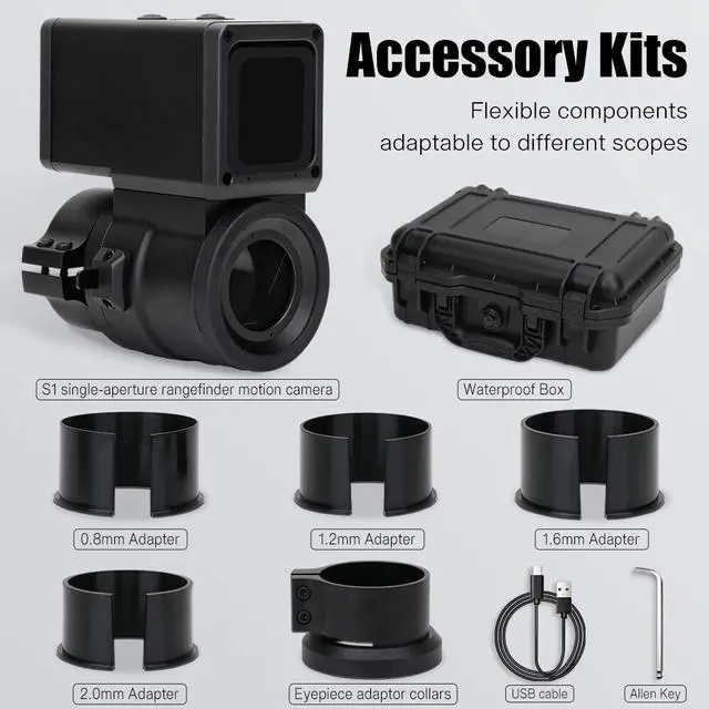 Alt view image 7 of 7 - Digital Telescope Monoculars Camera 1080P Video Photo Recorder For Hunting Sight