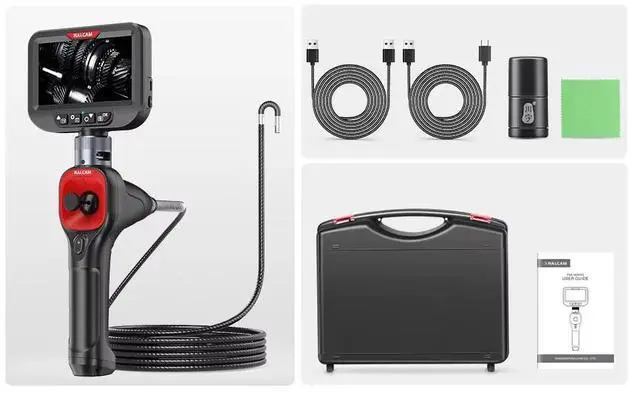 Alt view image 4 of 7 - Ralcam Articulating Borescope 4-Way 360° Industrial Endoscope Camera Semi Rigid