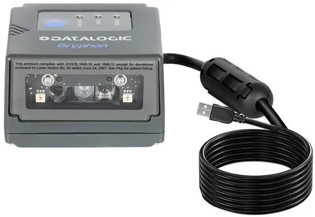 Alt view image 2 of 7 - Data,log,ic GFS4450 ndustrial Fixed Mount 1D 2D IBarco,de Scann,er W/ RS232 Cable