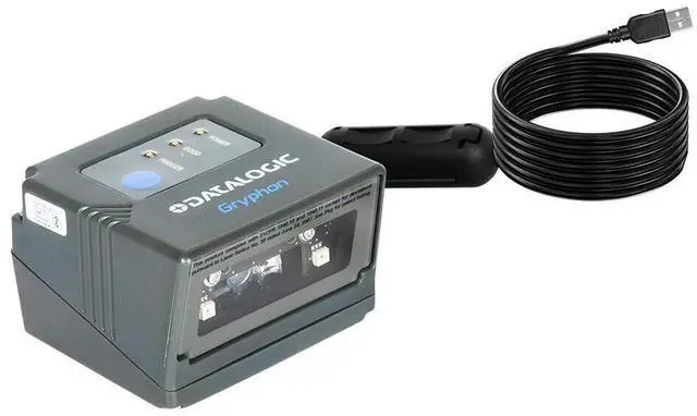 Alt view image 3 of 7 - Data,log,ic GFS4450 ndustrial Fixed Mount 1D 2D IBarco,de Scann,er W/ RS232 Cable