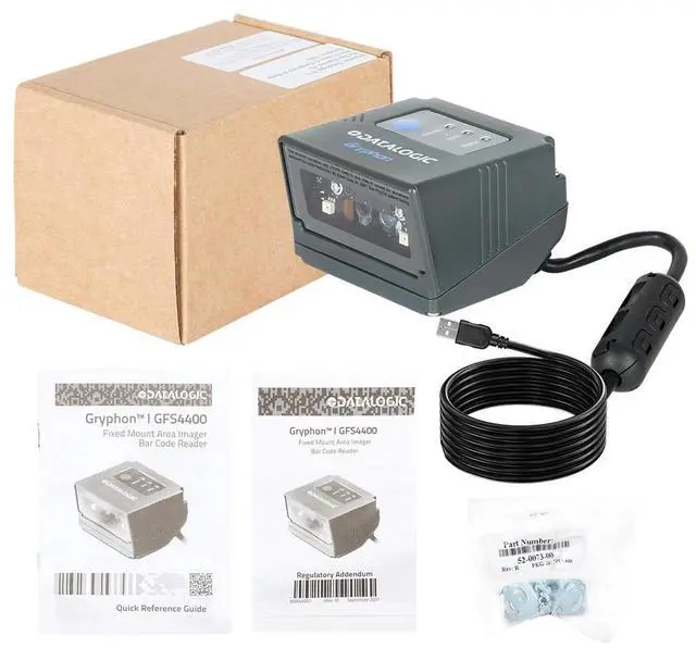 Alt view image 6 of 7 - Data,log,ic GFS4450 ndustrial Fixed Mount 1D 2D IBarco,de Scann,er W/ RS232 Cable