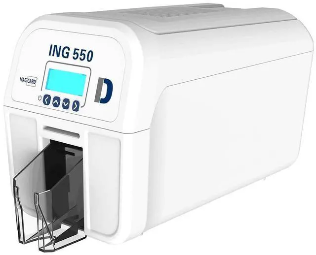 Alt view image 2 of 6 - Magicard NG550 Single/Dual Side ID Card Printer Desktop Magicard Card Printers Double Side