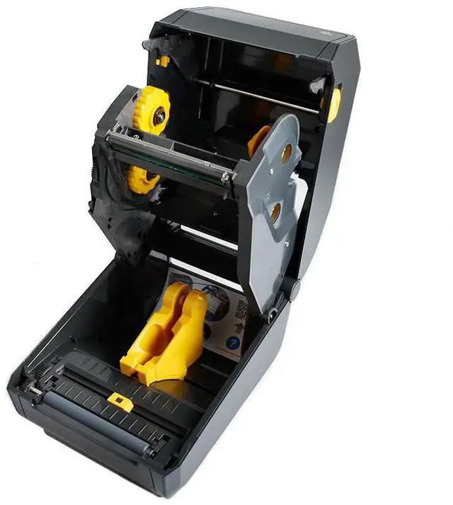 Alt view image 4 of 7 - Ze,br,a ZD421 Direct Thermal Desktop Printer 300DPI ZD4AC43-309M00EZ W/USB Cable