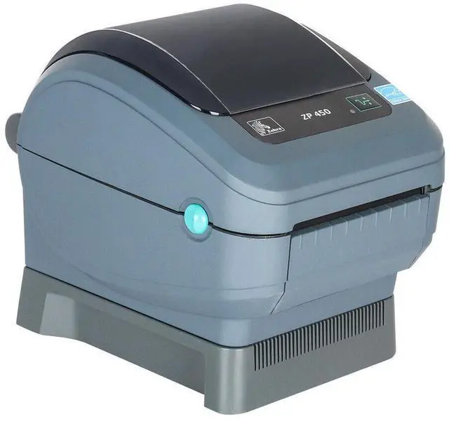 Alt view image 2 of 7 - Ze,br,a ZP450 Portable Direct Thermal Shipping Label Printer USB Serial Parallel