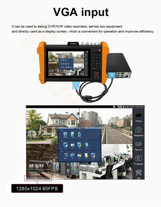 Alt view image 5 of 6 - Rsrteng 8MP 32MP POE WIFI AHD/CVI/TVI /CVBS HDMI IPC-K15 IP Camera Tester IPC-K15-ADH