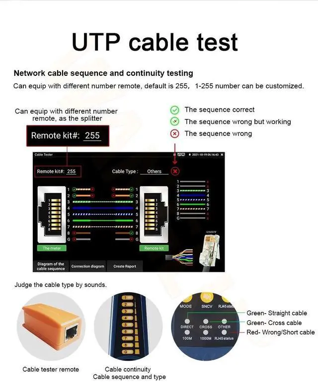 Alt view image 6 of 6 - Rsrteng 8MP 32MP POE WIFI AHD/CVI/TVI /CVBS HDMI IPC-K15 IP Camera Tester IPC-K15-ADH
