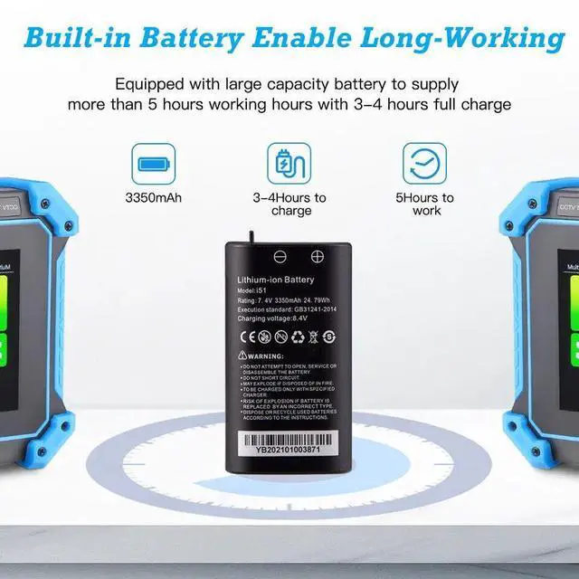 Alt view image 5 of 7 - Rsrteng 5" Camera Tester 4K Cable Tracer IPC CVBS AHD CVI TVI SDI HDMI VGA