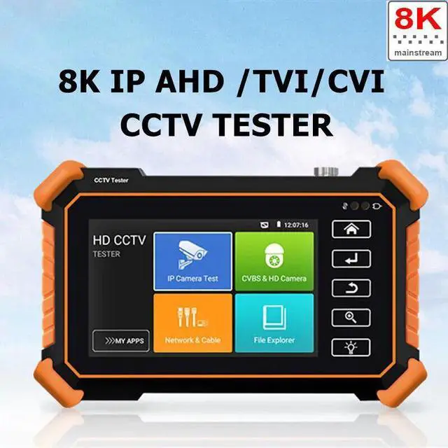 Alt view image 2 of 7 - 4 inch Tester 8K H.265 Main Stream Test AHD CVI TVI Tester Monitor IPC-1900C Plus