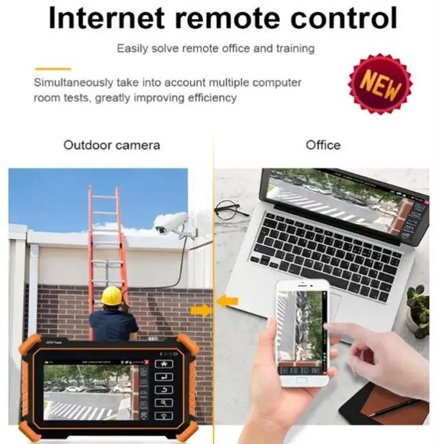 Alt view image 3 of 7 - 4 inch Tester 8K H.265 Main Stream Test AHD CVI TVI Tester Monitor IPC-1900C Plus