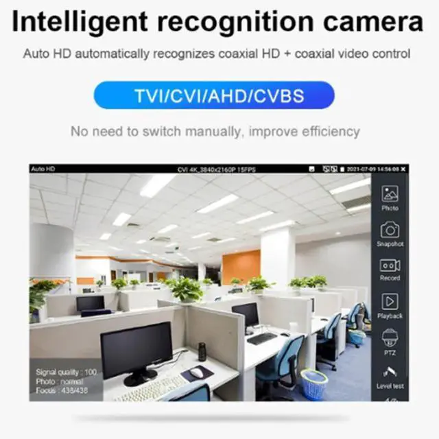 Alt view image 4 of 7 - IPC-1900 Plus 4inch 8K IP Camera Tester PoE WIFI AHD CVI TVI Tester Monitor