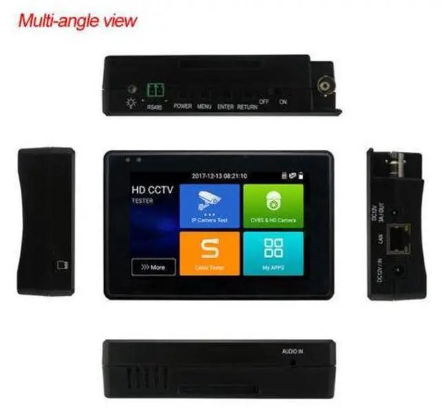 Alt view image 2 of 7 - 4 inch IPC-1800ADH Plus POE CVI TVI AHD CVBS RJ45 IP Camera Tester Monitor