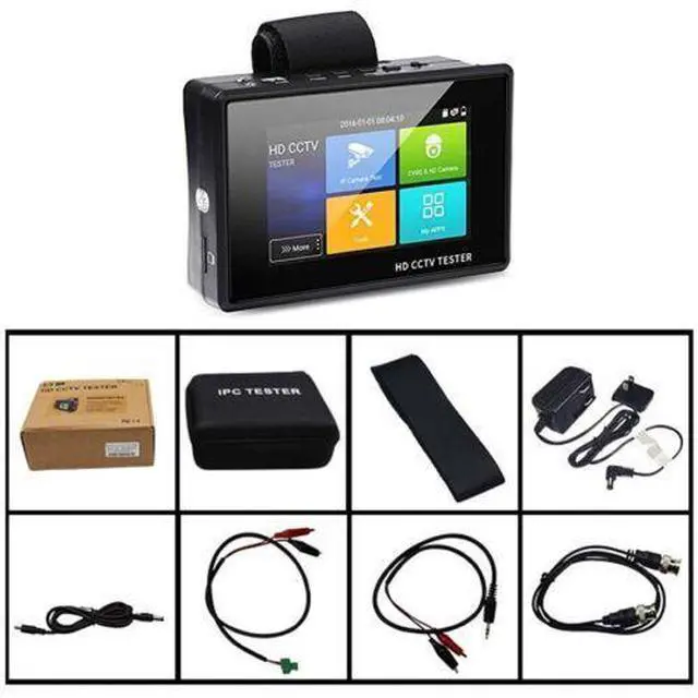 Alt view image 3 of 7 - 4 inch IPC-1800ADH Plus POE CVI TVI AHD CVBS RJ45 IP Camera Tester Monitor
