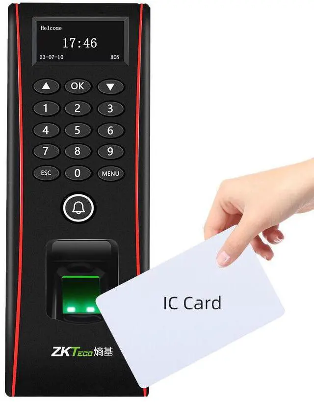 Main image of ZKteco Fingerprint Access Control Time Clock RF Card Reader Attendance Terminals TF1700+IC
