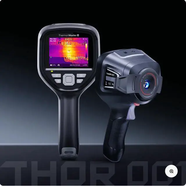 Alt view image 2 of 7 - Thermal Master Thor 001 Handheld Thermal Camera - 640x480 IR Imaging, ±1.5°C Accurate, Measures up to 1022°F, 3.5" IPS Screen