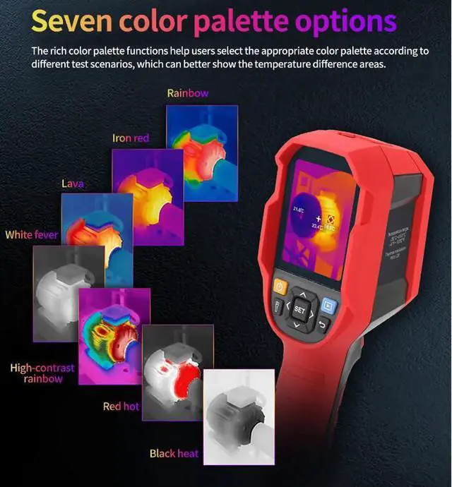 Alt view image 6 of 7 - UNI-T UTi165B+ Infrared Thermal Imager IR Camera T-Mix 320*240 PC APP WIFI MP4
