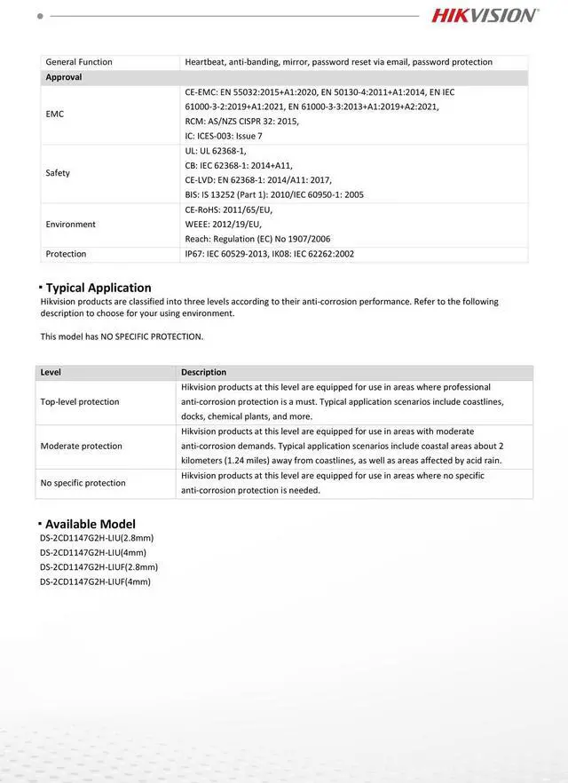 Alt view image 7 of 7 - Hi,kvi,sion DS-2CD1147G2H-LIUF 4MP ColorVu Smart Hybrid Light Fixed Dome IP Camera