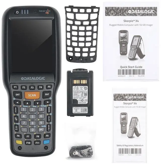Alt view image 4 of 7 - Da,talo,gic Skorpio X4 Data Collection Terminal 2D Wireless Barco,de Scann,er 38-Key