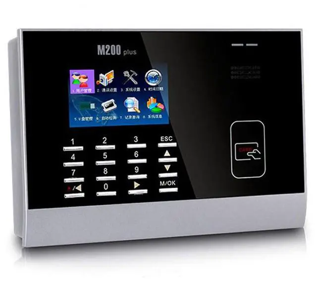 Alt view image 2 of 10 - ZKTeco M200Plus ID/IC/ADMS 2.8 inch Screen Time Attendance TCP/IP Time Clock
