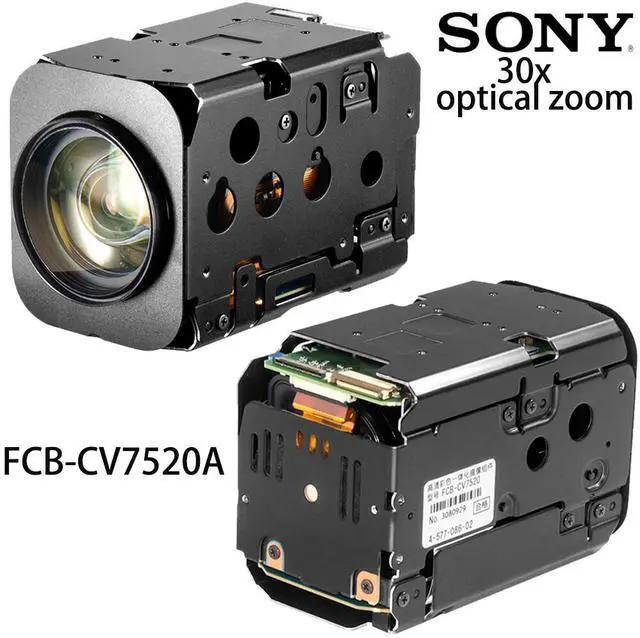 Main image of S,O,NY  FCB-CV7520A 30x Optical Zoom 12X Digital Zoom Colour Block Camera Module