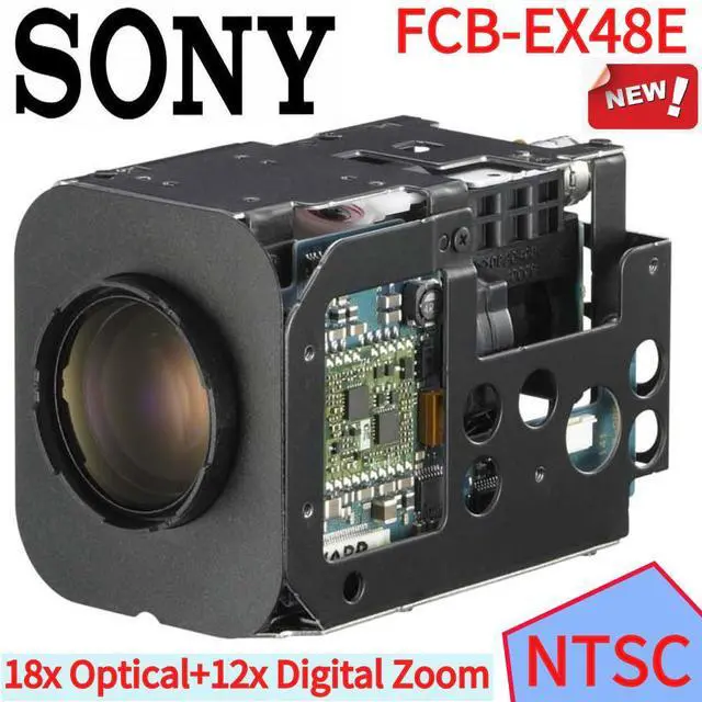 Main image of S,o,ny FCB-EX48E NTSC 18x Optical+12x Digital Zoom CCD Color Block Camera BOX NEW