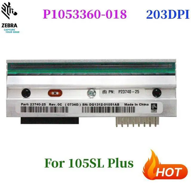 Main image of Printhead for Ze,br,a 105SL Plus Thermal Printer 203dpi P/N P1053360-018
